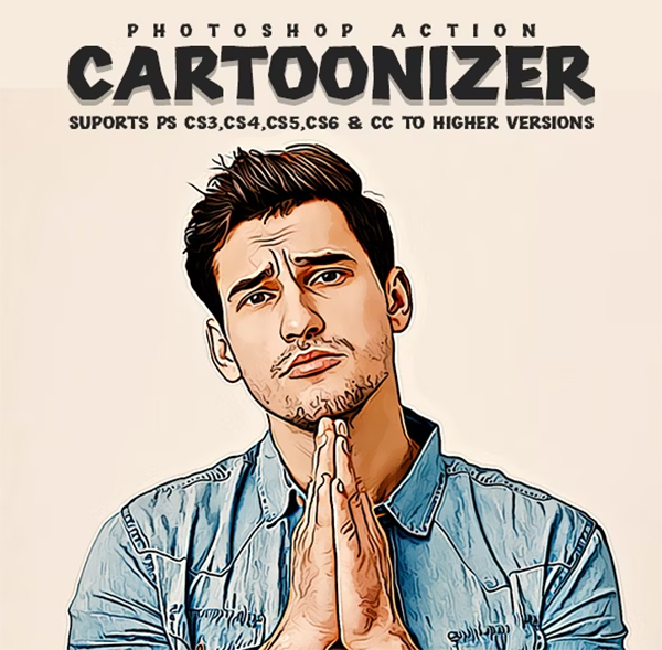 Cartoonizer Photoshop Action 
