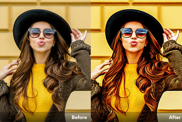 Cartoonizer Pro Photoshop Action