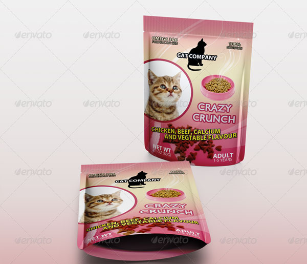 Cats Food Packaging Mock-up
