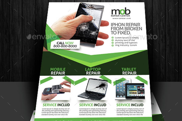 Cellular Repair Flyer Designs