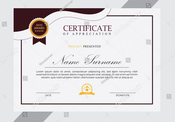 Certificate Design Free Download
