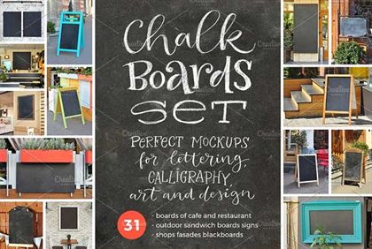 Chalk Board Mockups