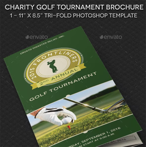 Charity Golf Tournament Brochure Template