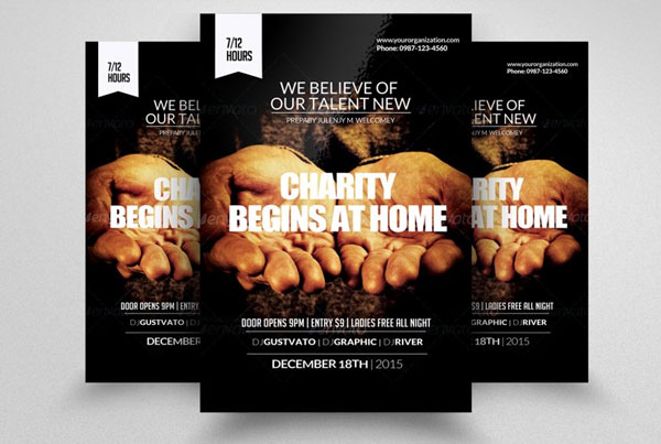 Charity & Donation Flyer Templates