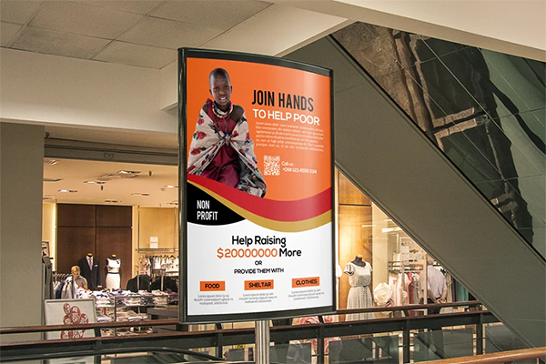Charity Event Bus Stop Banner