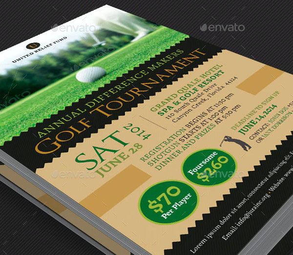 Charity Golf Tournament Flyer Template