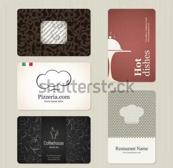 Chef 5 Detailed Business Cards