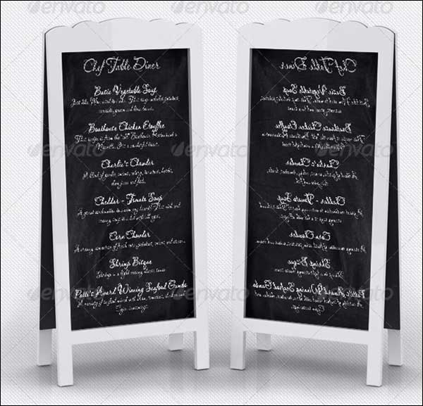 Chef Menu Chalkboards Mockup