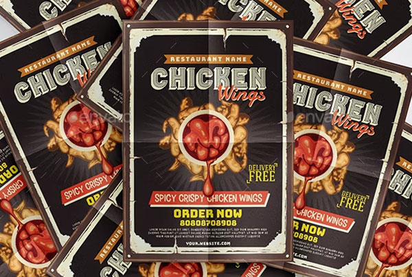 Restaurant Table Tent Mockup Template