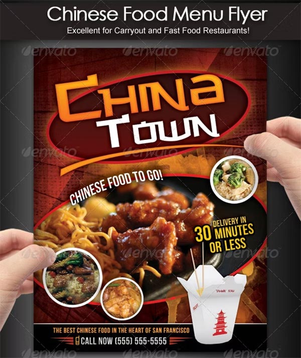 Chinese Food Menu Flyer