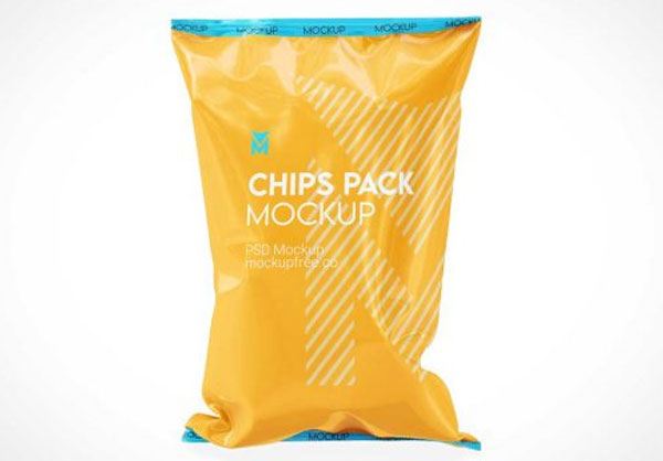 Chip Bag Mockup Free Photoshop Template