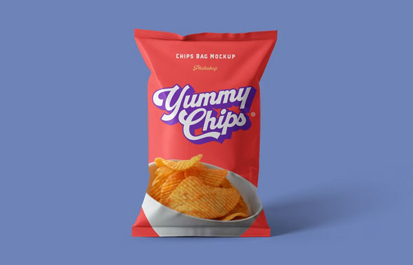 Chips Bag Mockups Photoshop Template