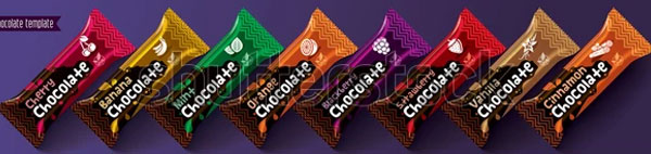 Chocolate Bar Packaging Mockups Design