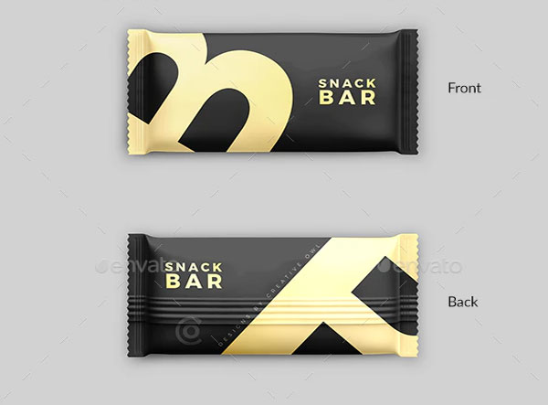 Chocolate Snack Bar Mockup