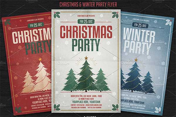 Winter Party Flyer Template