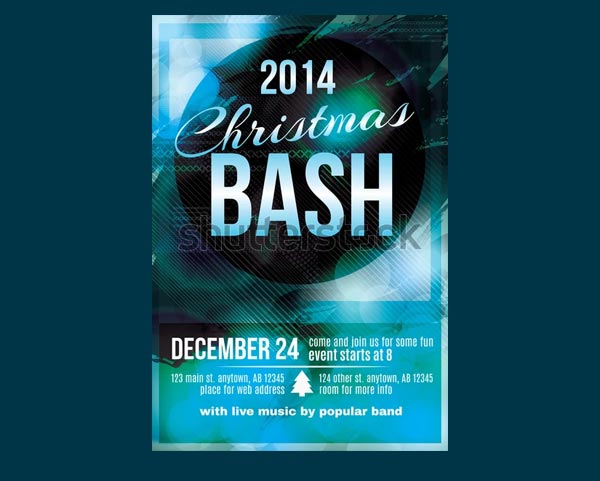 Christmas Party Invitation Flyer Templates