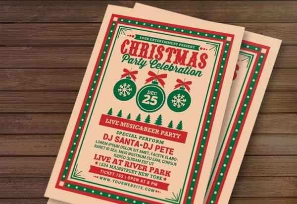 Christmas Celebration Flyer Template