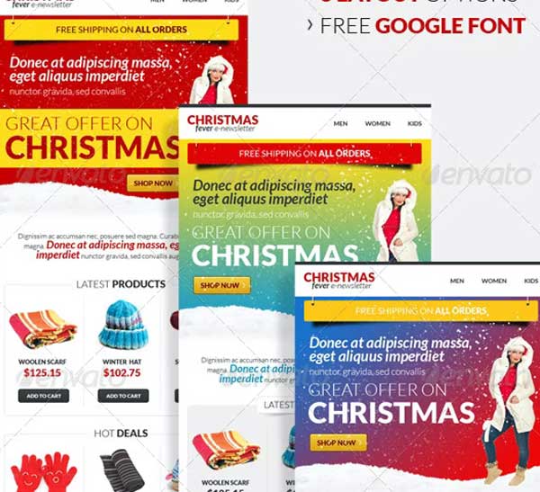Christmas Fever E-Newsletter Template