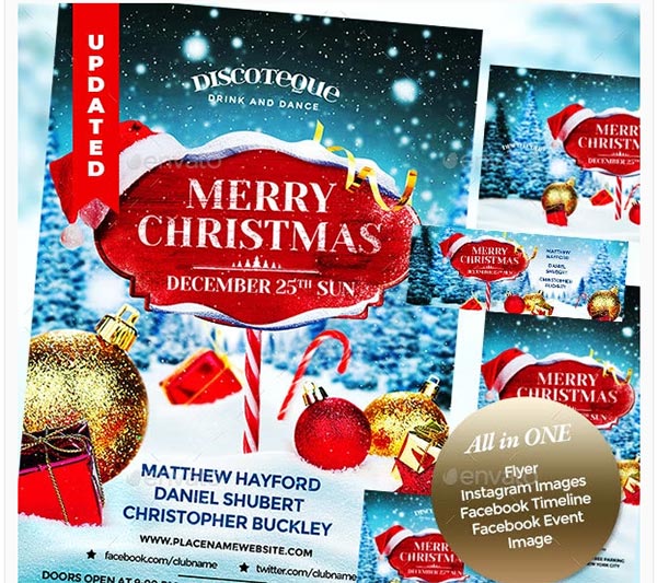Christmas Flyer PSD Design Template