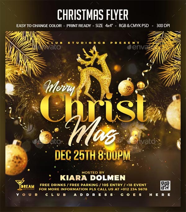 Christmas Flyer PSD Design