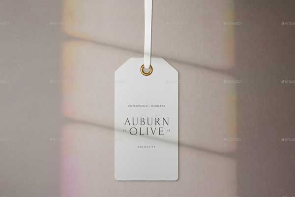 Christmas Gift Tag Mock-Up