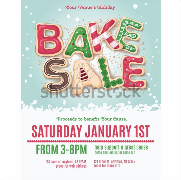 Christmas Holiday Bake Sale Flyer