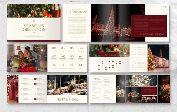 Christmas Holiday Brochure Templates