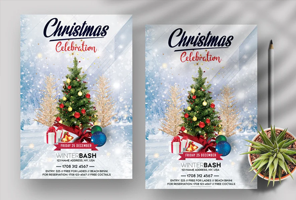 State Holiday Event Celebration Flyer Template