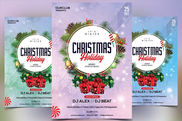 Christmas & Holiday - PSD Flyer