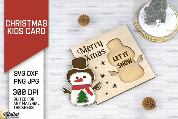 Christmas Kids Card Design Templates