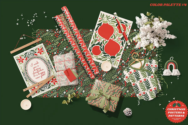 Christmas Posters Patterns Bundle