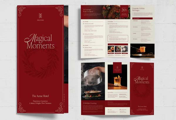 Christmas Trifold Brochure Templates Download