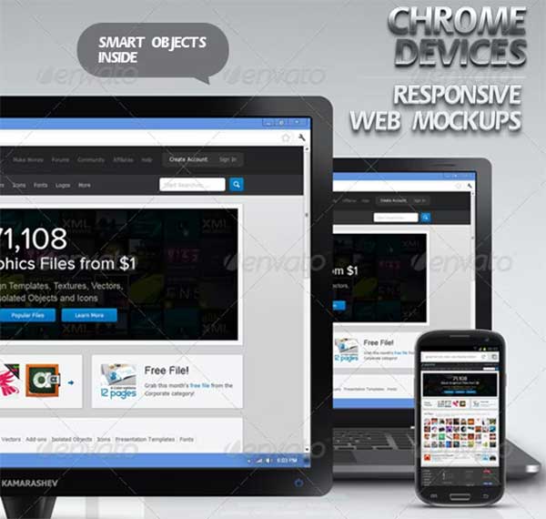 Responsive Screen Device Mockups