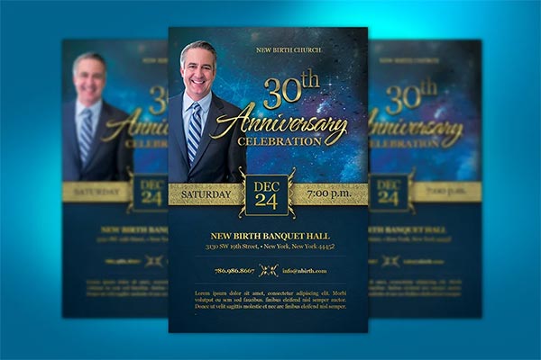 Church Anniversary Flyer Template