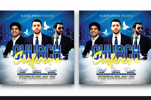 Rock of Ages Church Flyer Template Download