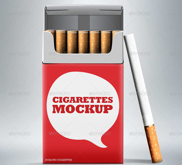 Cigarette Package Mockup Template