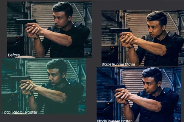 Cinematic Photoshop Actions Color Grad Template