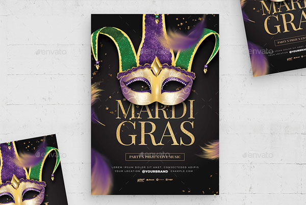 Mardi Gras Flyer Template