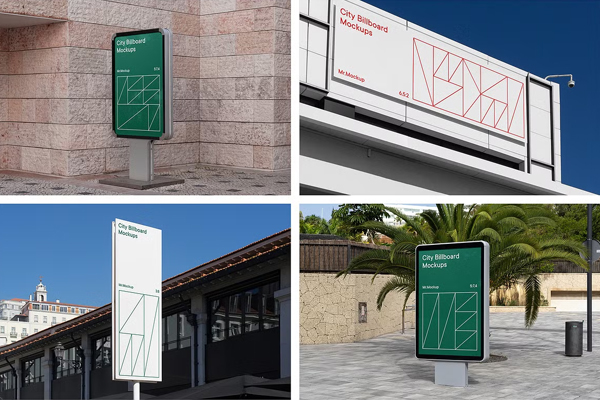 City Building Billboard Mockups & Banners