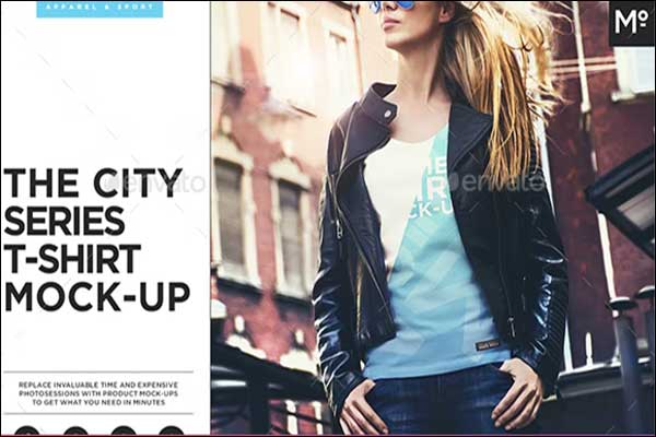 City Women's T Shirt Mockups