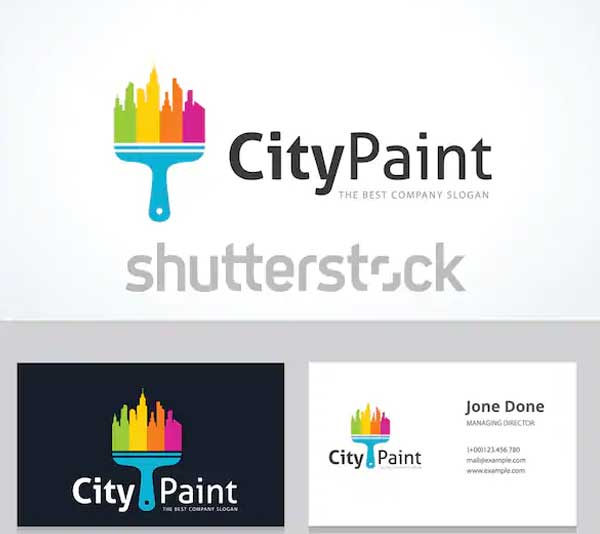 City paint Business Card Templates