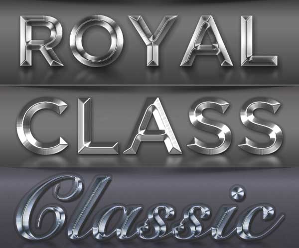Classic Metal Layer Photoshop Styles