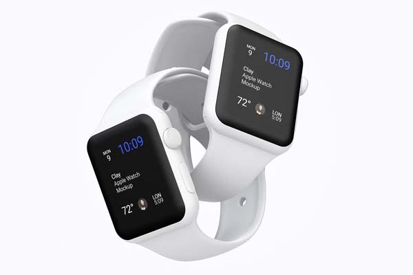 Clay Apple Watch Mockups Download