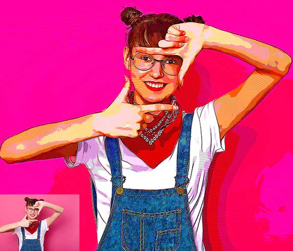 Clean Cartoon Photoshop Action