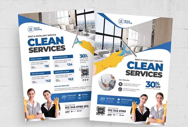 Cleaning Service Flyer Template