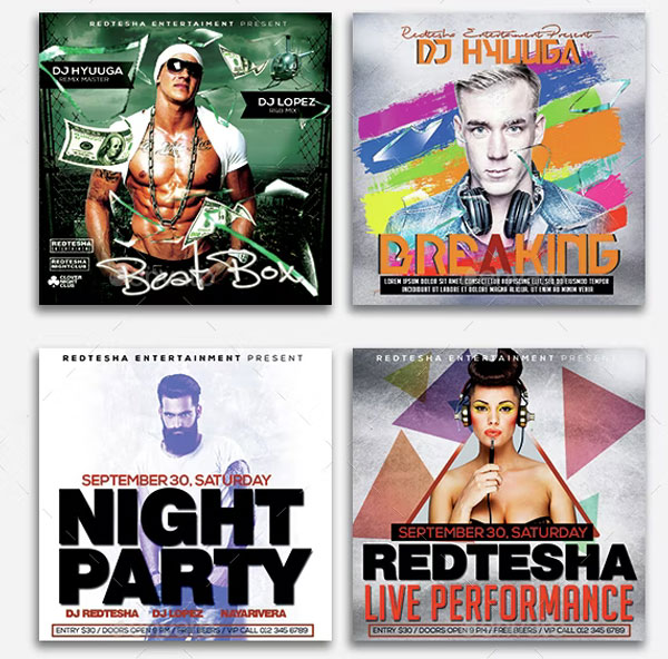 Club Events Instagram Banners