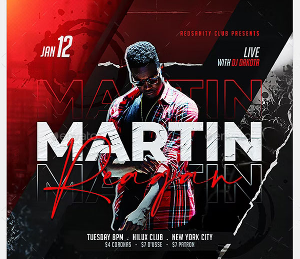 Club Instagram Flyer Templates