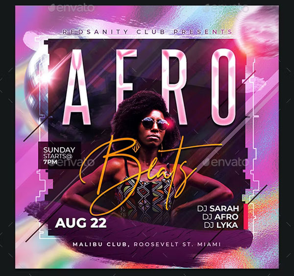 Club Party Instagram Flyer Templates