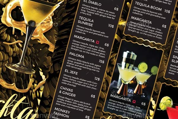 Cocktail Menu Premium Template