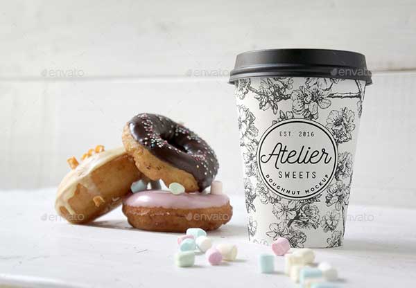 Coffee Doughnut Mockup